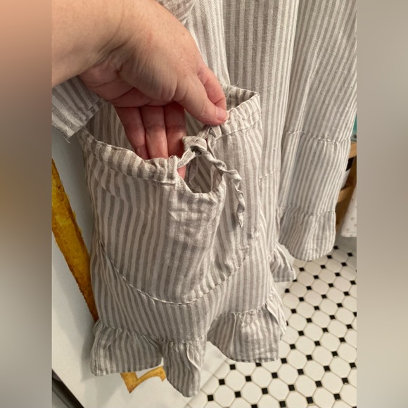 Heart’s Desire by Mary Grace XL linen striped dress - Picture 3 of 8